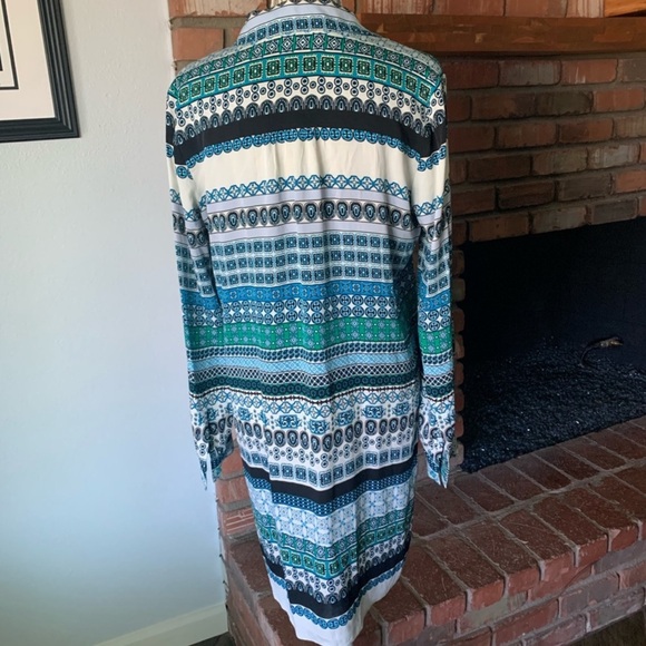 Diane von Furstenberg Seanna Silk Shirt Dress 10 - Picture 5 of 6